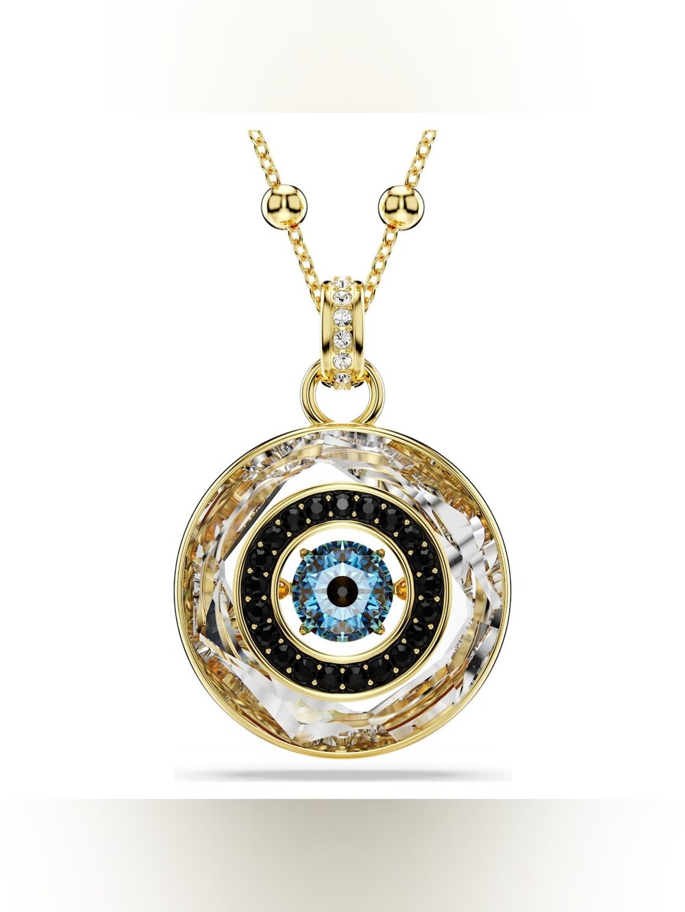Swarovski Symbolica Evil Eye Pendant Necklace - 18K Gold Finish